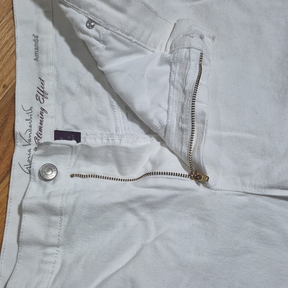 Glorious Vanderbilt Amanda White Stretchy Capris Sz 16W Great condition - Picture 10 of 15